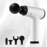 Mini Massage Gun Deep Muscle Vibration Relief Pain Relax Fitness Equipment Noise Reduction Design 4 Massage Heads Massager X104T