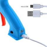 High Temperature Heater Wireless Hot Melt Glue Repair Tool USB Rechargeable Electric Trigger 10 Glue Sticks