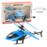 Two-Channel Suspension RC Helicopter Drop-resistant Induction Suspension Aircraft Charging Light Aircraft Kids Toy Gift for Kid
