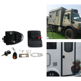 RV Keyless  Lock, Black Remote Control Lock Latch Handle Keyless Entry Keypad, Key Fobs Replacement  for Boat Motorhome