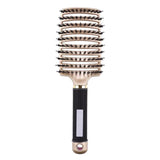 Girls Hair Scalp Massage Comb Hairbrush Bristle Nylon Women Wet Curly Detangle Hair Brush for Salon Hairdressing Styling GH44