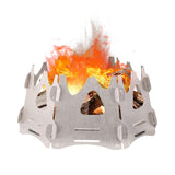Mini Adjustable Camping Stove Portable Foldable Backpacking Stove For Outdoor Cooking Picnic Folding Wood Stove Burning Stove