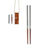 Folding Chopsticks Outdoor Camping Picnic Travel Portable Tableware A Pair of Chopsticks with Storage Bag