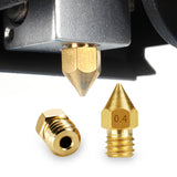 0.4mm MK8 Brass/Stainless Steel Nozzle  + 10pcs Cleaning Needles + Pt. ESD-15 Tweezers + 2Pcs Wrench 3D Printer Parts