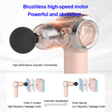 Muscle Massage Gun Mini Body Massage Usb Charging Gun Massage Relaxation Muscle 3heads Foldable MG47210