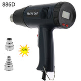 220-240V EU Plug Digital Heat Gun LCD Display Electric Hot Air Gun Hair Dryer Heat Soldering Shrink Wrapping Thermal Power Tools