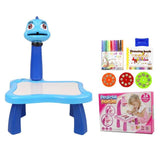 Kid Led Projector Art Drawing Table Toys Child Smart Painting Board Desk Baby Educational Learning Paint Tools Montessori Toys