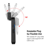 AM-5G Wireless 5.8G Guitar System Low Latency Rechargeable Audio Transmitter and Receiver ISM Band for Electric Bass Guitar