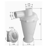 50Mm Sixth Generation Turbo Cyclone Vacuum Cleaner Filter Industrial & Household Bagless Dust Collector