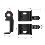 2Pcs Auto Front Tow Hook Shackle Bracket for Replacement Black