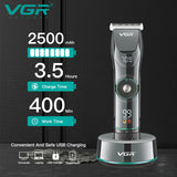 15 -speed adjustable hair trimmer professional for men grooming beard hair clipper electric hair cutter machine rechargeable set