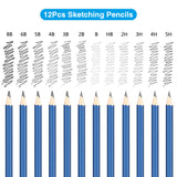 144PCS Color Pencil and Sketch Pencils Set for Drawing Art Tool Kit 72 Pcs Watercolor Metallic Oil Pencil Artist Art Supplies