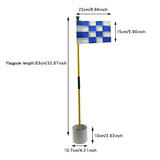 Golf Flag Golf Hole Cup Flag Stick 3 Section  Backyard Practice Golf Putting Green Flagstick