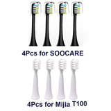 For xiaomi SOOCAS X1 X3 X5 X3U SOOCARE Sonic Electric Toothbrush Brush Head Mijia T100 Replaceable Tooth Brush Nozzles 8/10 Pcs