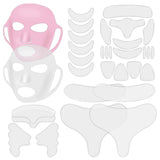 32 Pieces Facial Chest Neck Silicone Face Anti Wrinkle Pads Reusable Face Wrinkle Smoothing Patches Reducing Forehead Wrinkles