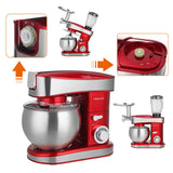 1200W Stand Mixer Stainless Steel 6.5L Bowl 6-speed Kitchen Food Blender Cream Egg Whisk Cake Dough Kneader Bread Mixer