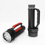 Professional Diving Lights 6000 Lumens Underwater Flashlight IPX-8 Waterproof Submersible Flashlight with Batteries and Charger