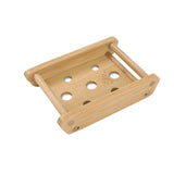 Bamboo Wooden Soap Dish Wood Soap Case Holder for Bathroom Shower Kitchen Scrubber Rectangle & Deep Wooden