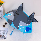 Cute Cartoon Kids Umbrella Animation Creative Long-Handled 3D Ear Modeling Children's Umbrella For Boys Girls 8K Sunshade