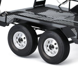 Metal Trailer with 4 Tires Black 465*290MM for 1/10 RC Crawler Car Axial SCX10 90046 AXI03007 Traxxas TRX-4 Redcat Gen8