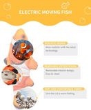 Electric Floppy Fish Cat Toys Interactive Catnip Automatic Flopping Rechargeable Realistic Fish Moving Pet Product for Cats Chew