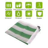 Outdoor Decor Pools Stripe Sun Shade Net Car Parking Garden Balcony Multifunctional Easy Install With Rope For Greenhouse