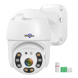 Hiseeu H.265 1080P POE PTZ IP Camera 4X Digital Zoom Two-way Audio 2MP Waterproof Outdoor Security Camera