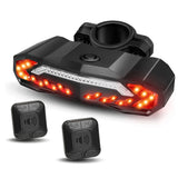 Bike Alarm Rear Tail Light With Turn Signal Wireless Waterproof Remote Control USB Bicycle Taillight Warning Brake Light