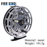 FISH KING Winter Ice Fly Fishing Rod 50/75 CM 2 Sections Fishing Rods With Fishing Wheel Reel  I Gear Tackle