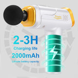 LCD Display Massage Gun Deep Muscle Massager Muscle Pain Body Neck Massage Exercising Relaxation Slimming Shaping Pain Relief
