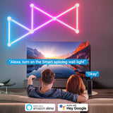 Smart DIY Splicing Light Tuya Smart Life APP Work with Alexa Google Home Yandex Alice Music Sync RGBW TV Wall LED Lamp for Home