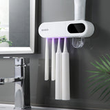ECOCO Electric Toothbrush Holder Strong Load Bearing Toothpaste Dispenser Smart Bathroom Storage Box Accessories