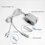 LED Sewing Machine Light Magnetic Mounting Base Gooseneck Lamp 110-265V EU/US Plug for Lathes Workbenches