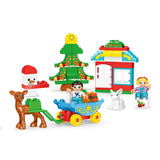 46Pcs Christmas  Large Particles Building Blocks City Tree Family DIY Christmas Bricks  Toys For Children Xmas Gifts New Year
