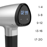 LCD Display Fascia Gun Relaxing Muscle Deep Vibration Fascia Bar Muscle Fitness Massager Back Neck Massager Masajeador De Pies