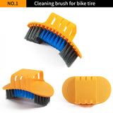 Bicycle Chain Cleaner Brushes Mountain Road Bike Cleaning Kits Repair Tools Bicycle Repair Tools Bicycle Accessories 8pcs
