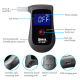 AA168N Alcohol Tester Handheld Digital Alcohol Breath Tester Breathalyzer Analyzer LCD Display Mini Blowing Tester