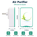 Air Purifiers Plug in for Home,Mini Portable Silent Air Purifier,for House Remove Toilet Pet Smell Smoke Odor