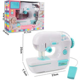 Mini Electric Sewing Machine Precision Sewing Toy Kit Household Sewing Cloth Device Handheld Electrec Sew Needlework Tools