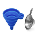 Stainless Steel Filter Cup and Foldable Silicone Funnel Washable Reusable Funnel for LCD DLP Photocuring Printer Tool 3D Printer