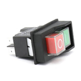 Waterproof Electromagnetic Push Button Switch 5 Pins KJD17 220-240V Coil Magnetic Starter Power Tool Safety Switches