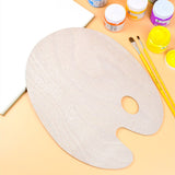 Wood Painting Palette Smooth Tray Palette Art Supplies Artist Oil Palette  Art Pallet for Painting Painting accessories