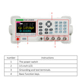 Benchtop ET4401 Digital LCR Meter 100Hz-10KHz Digital Meter Resistance Inductance Capacitance Tester 0.1% Accuracy 3.5-inch LCD