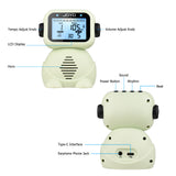JOYO JM-93 Digital Voice Metronome Mini Cute Robot Design Metronome Tuner with LCD Display Screen for Children Volume Adjustable