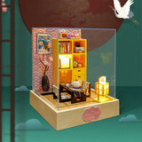Diy House Doll House Furniture Miniature Building 3D House Model Assemble Wooden Dollhouse Kit Roombox Kids Toys Birthday Gifts