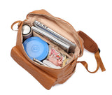 New Design Waterproof Diaper Backpack Vegan Leather Nappy Bags With Changing Pad Luxury Baby Bag for Mom And Dad