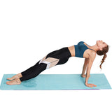 185*63cm Double Layer Non-Slip Fitness Mat Digital Portable Printing Protection Yoga Exercise Pad with Position Line Gymnastics