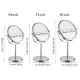 Table Top 3x Makeup Mirror Cordless Double Side Cosmetic Magnification Mirrors for Bathroom or Bedroom
