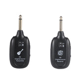 UHF Guitar Wireless System Transmitter Receiver Built-in Rechargeable for electroacoustic musical instruments