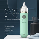 Baby Nasal Aspirator Electric Soft Silicone Head Music Nose Cleaner USB Charge 3 Gears Nasal Aspirator Newborn Infant Care Tool
